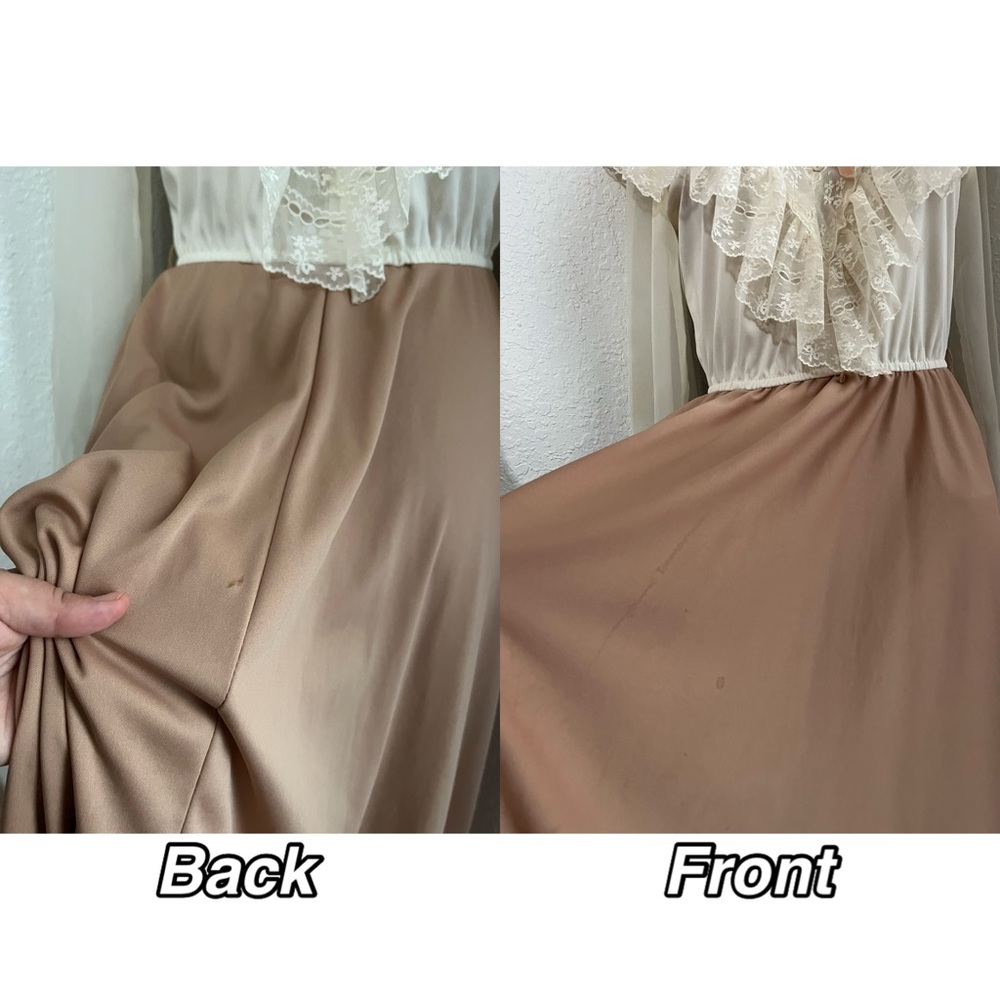VINTAGE | CottageCore Union Made Ruffle Dress 7/8 - Picture 4 of 10